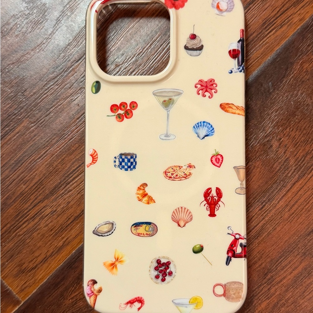 Decorative Beige iPhone 14 Pro Max Case